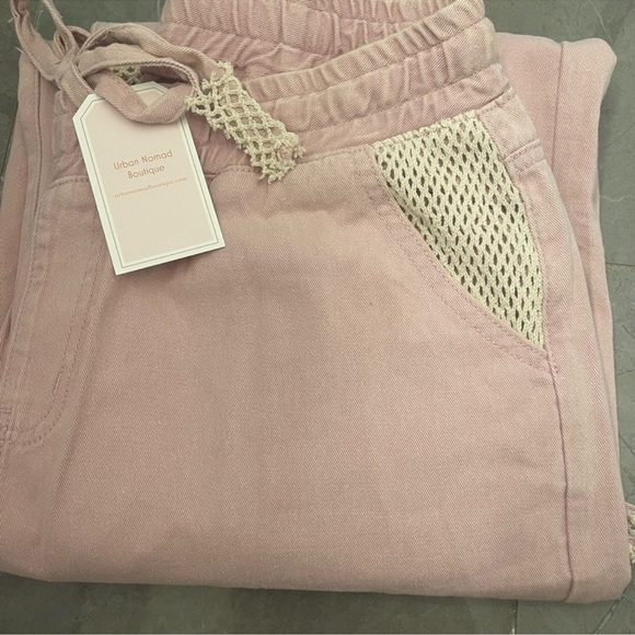 POL VINTAGE PATCH DRAWSTRING PANTS!!! Absolutely adorable! QUALITY!!! L - Picture 3 of 9